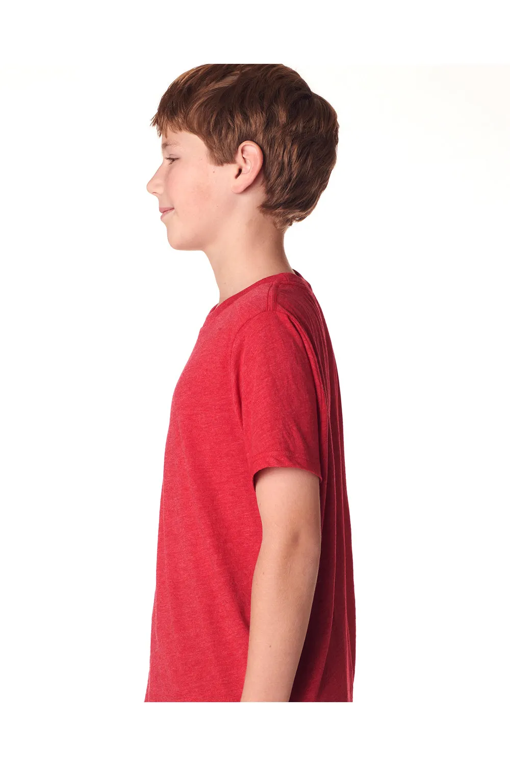 Next Level Youth Jersey Short Sleeve Crewneck T-Shirt - Vintage Red