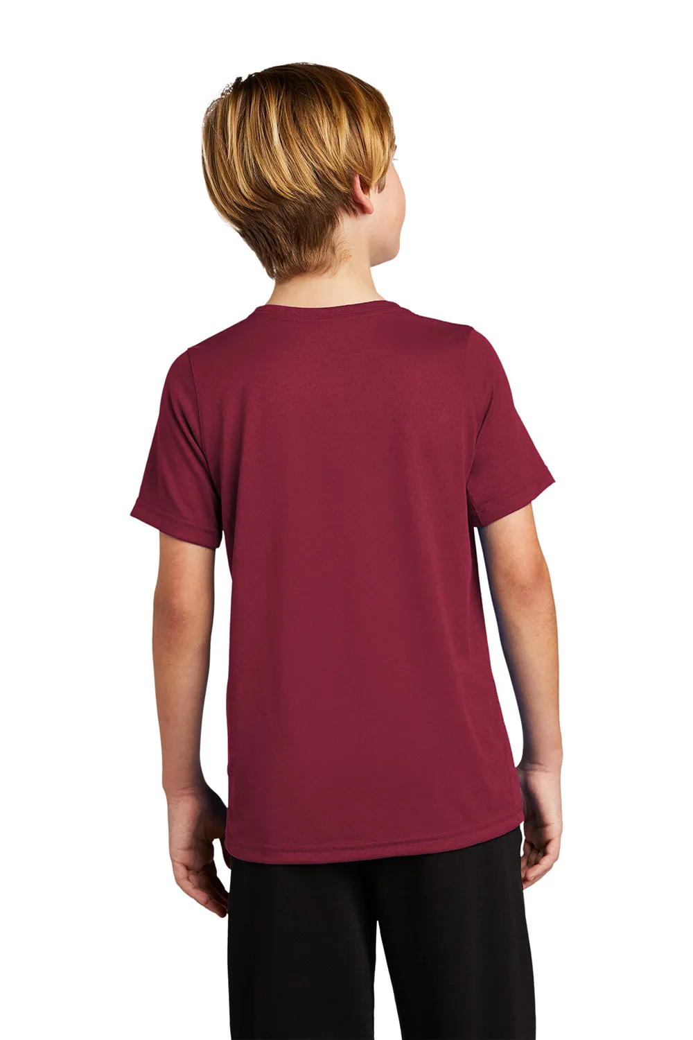 Nike Youth Team rLegend Dri-Fit Moisture Wicking Short Sleeve Crewneck T-Shirt - Team Maroon