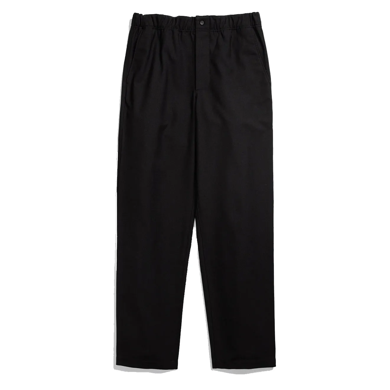 Norse Projects Ezra Relaxed Cotton Wool Twill Trouser Black