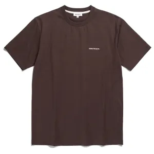 Norse Projects Johannes Logo T-Shirt Heathland Brown