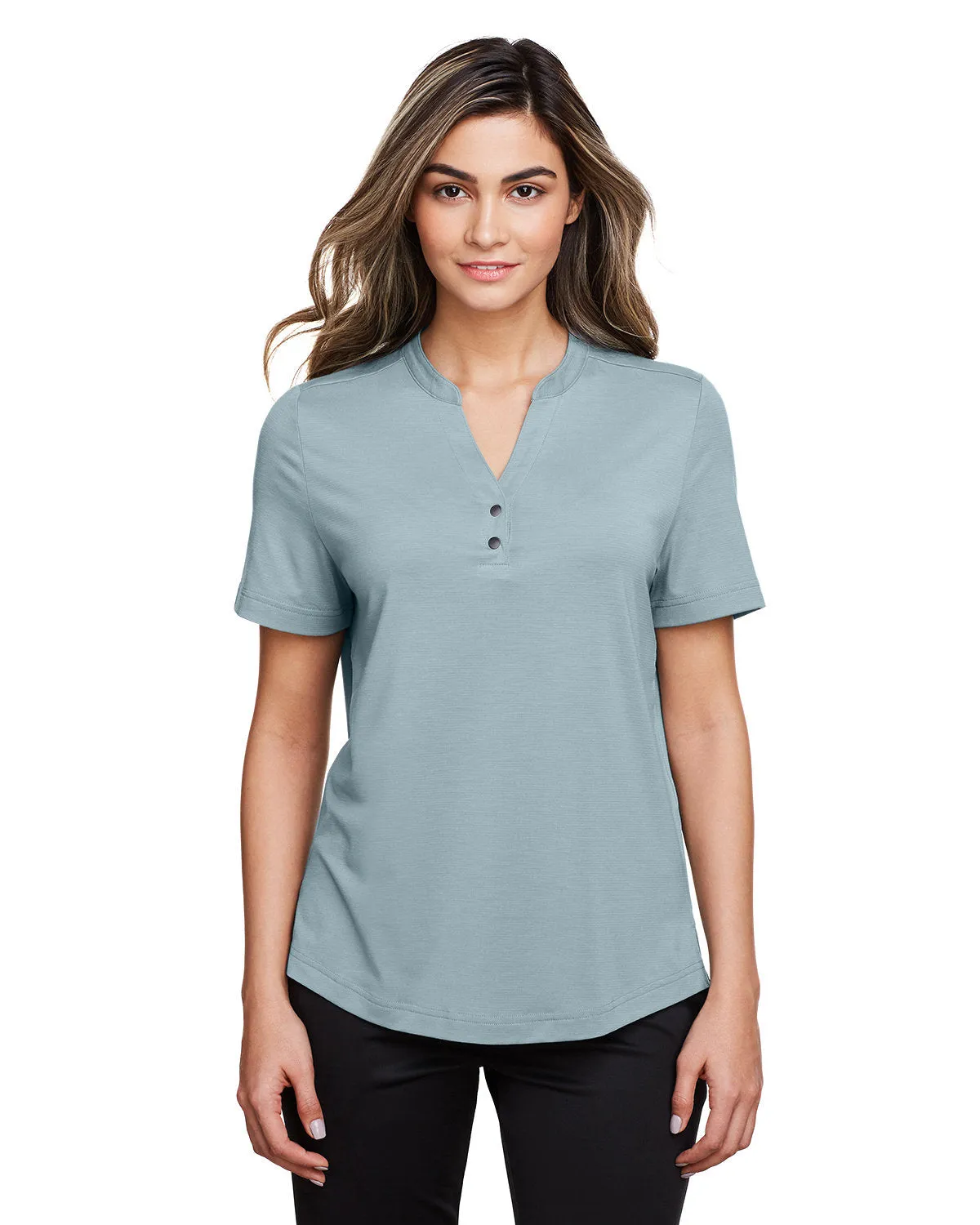 North End NE100W Ladies' Jaq Snap-Up Stretch Performance Polo