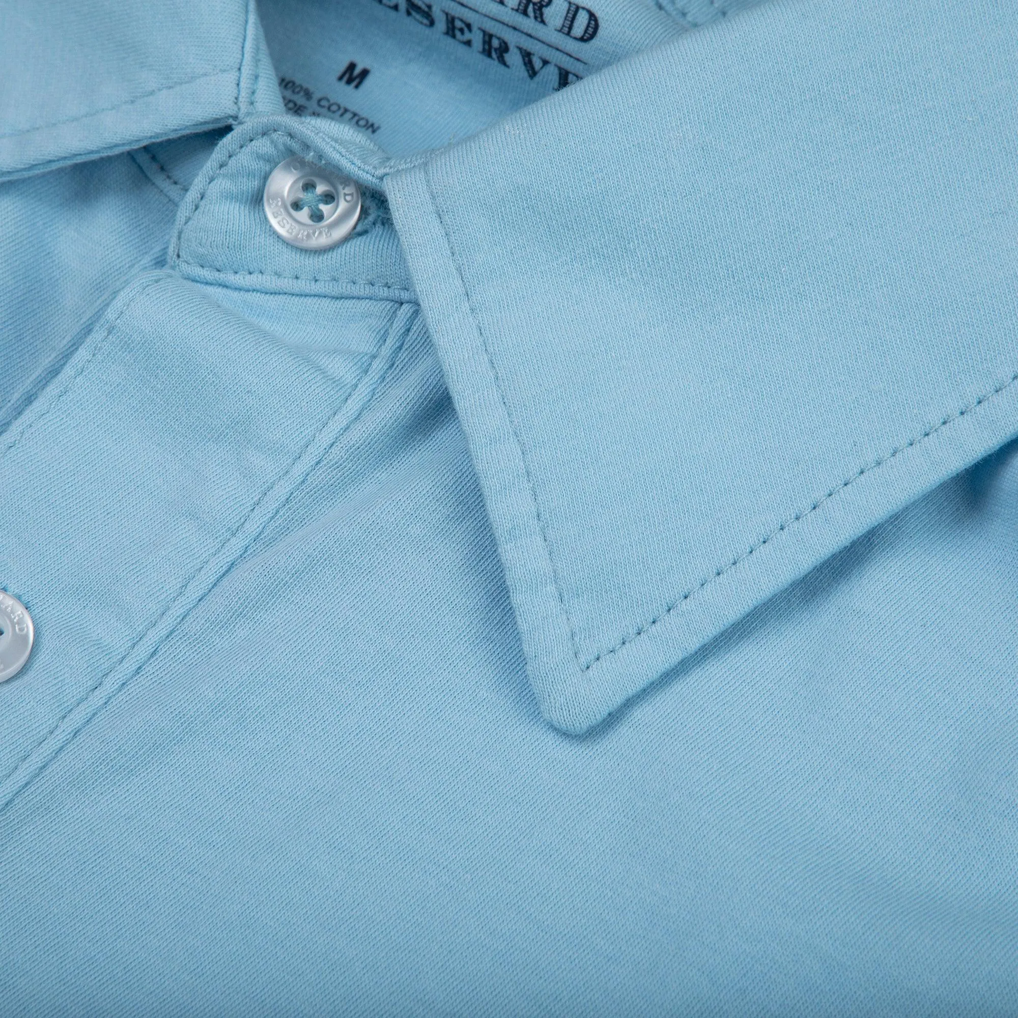 Old School Polo - Blue Fog