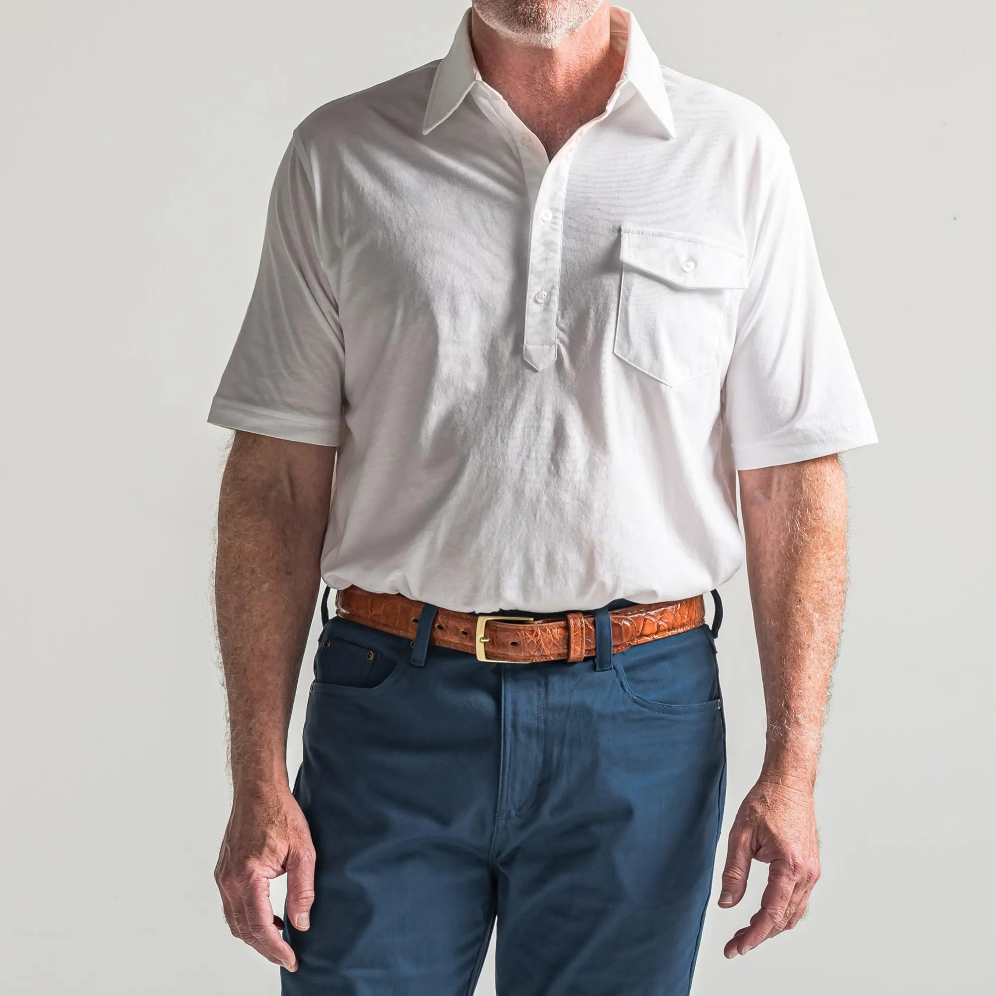 Old School Polo - White