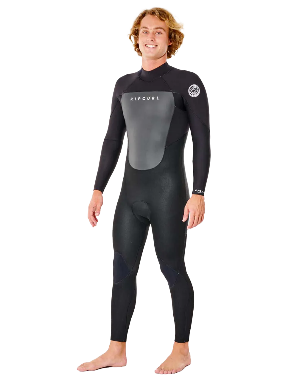 Omega 3/2mm Back Zip Wetsuit in Black
