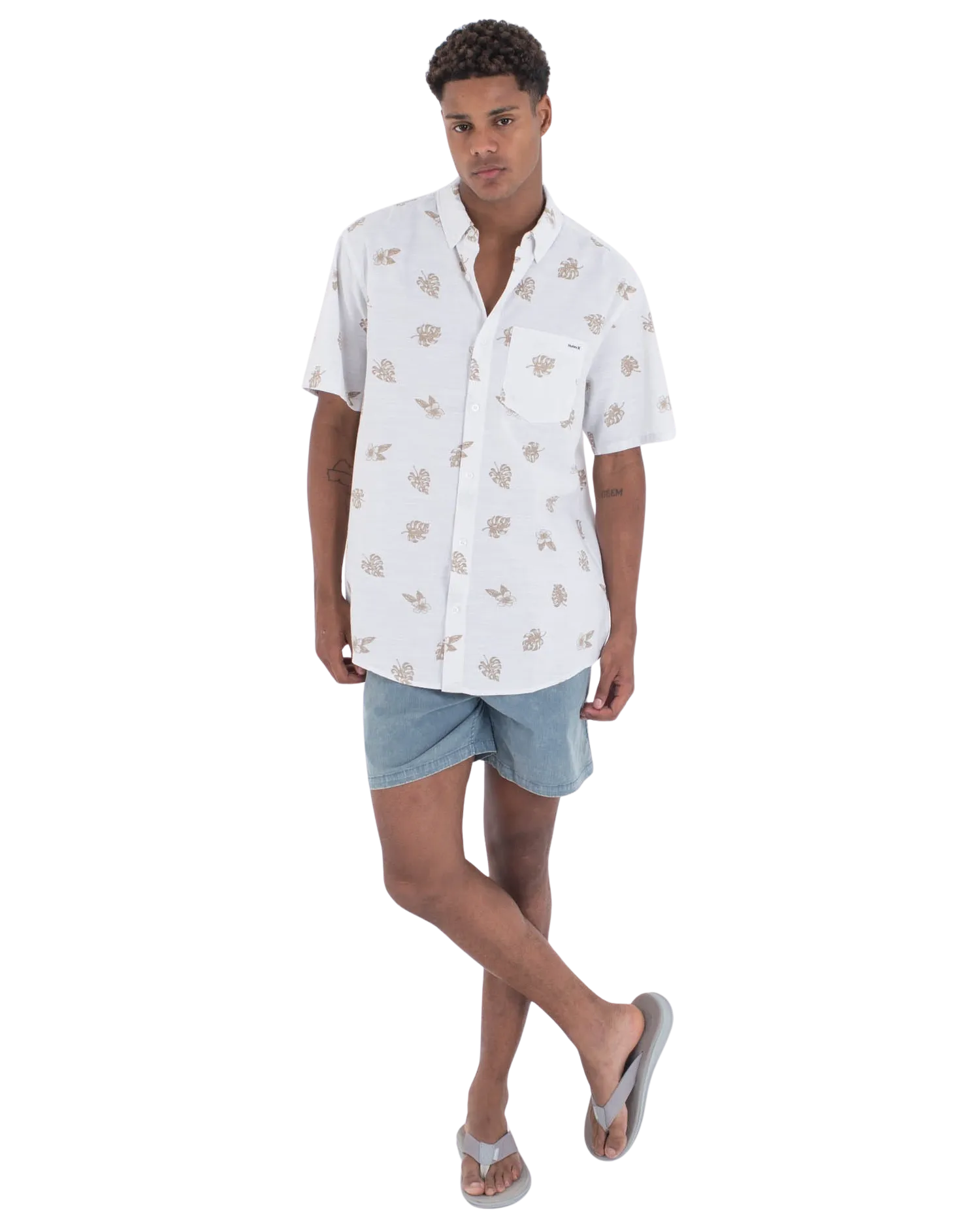 One & Only Stretch Shirt in Bone 2