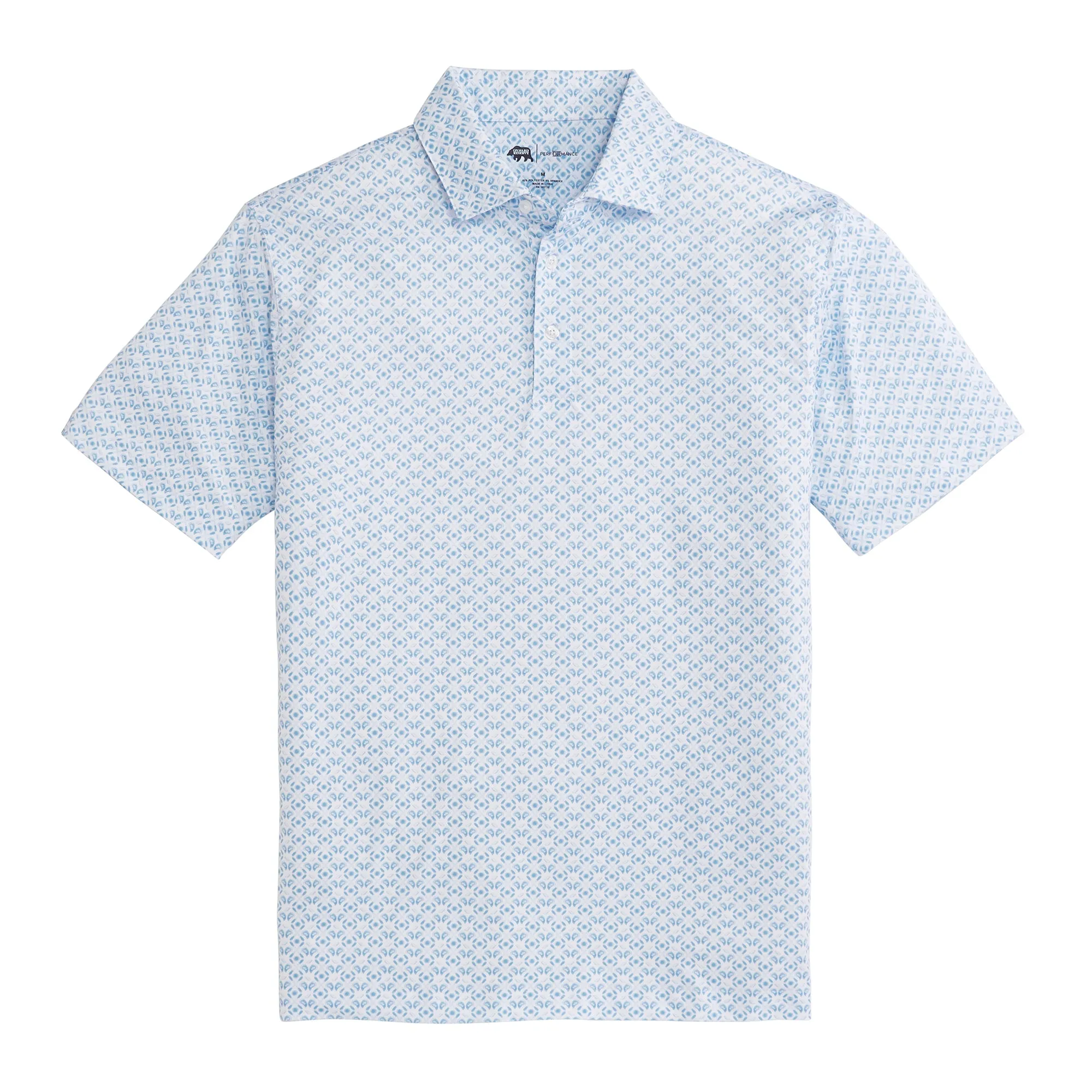 Oyster Roast Printed Performance Polo - Clearwater