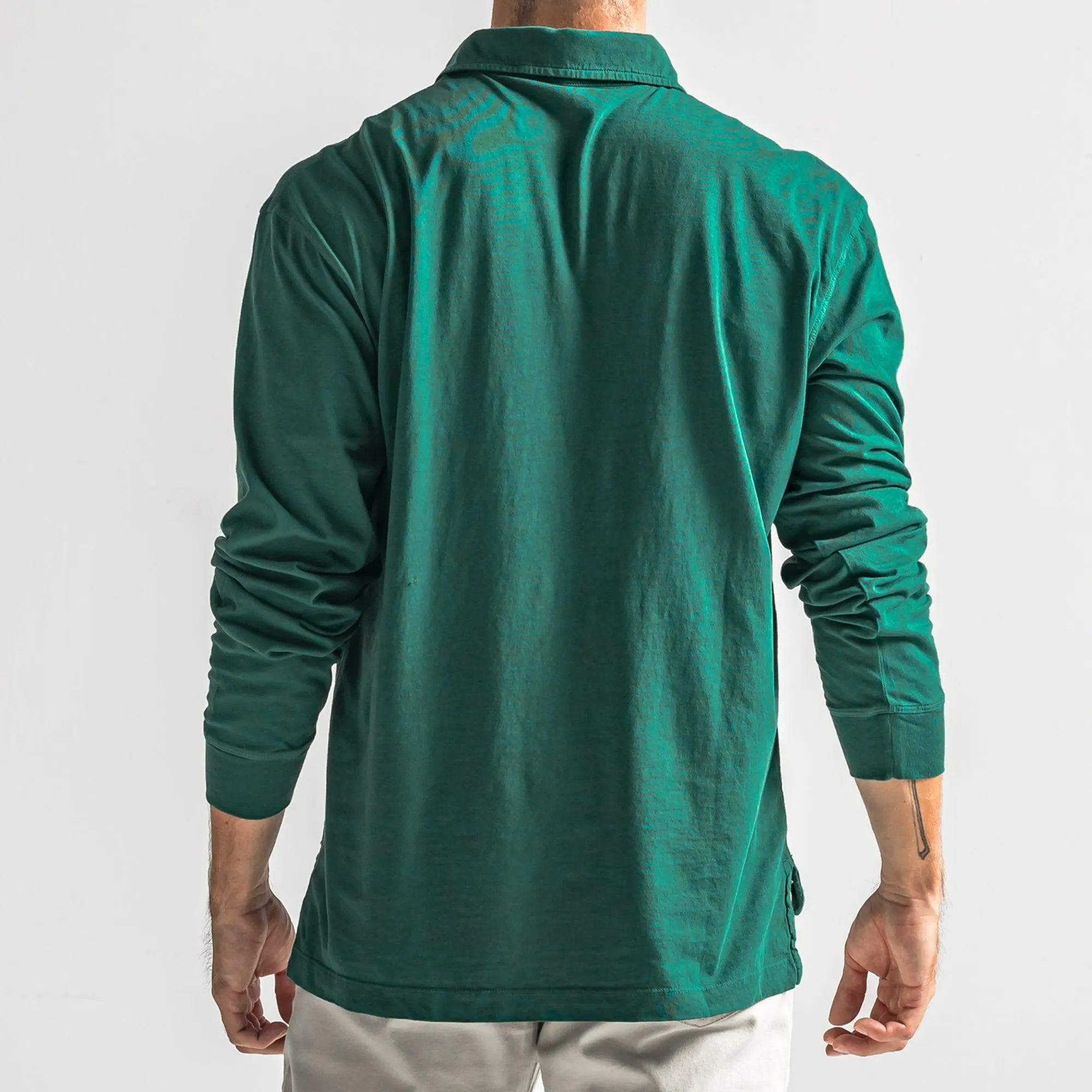 Perry Long Sleeve Polo - Botanical Garden