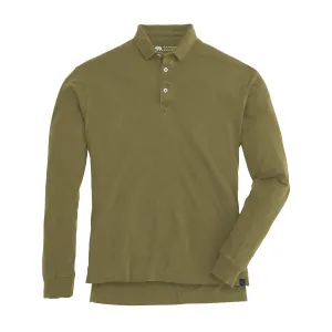 Perry Long Sleeve Polo - Olive