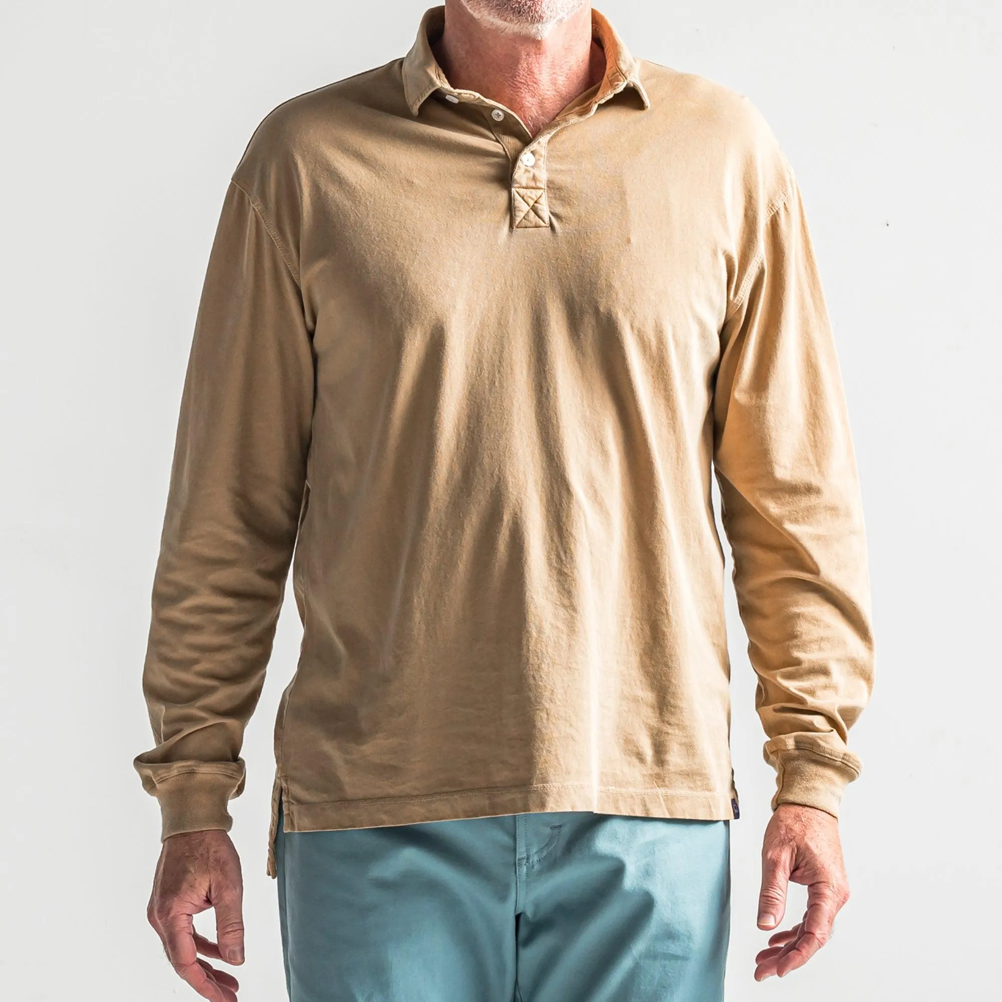 Perry Long Sleeve Polo - Woodthrush