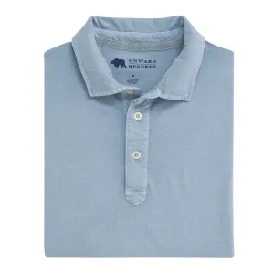 Perry Short Sleeve Polo - Dusty Blue