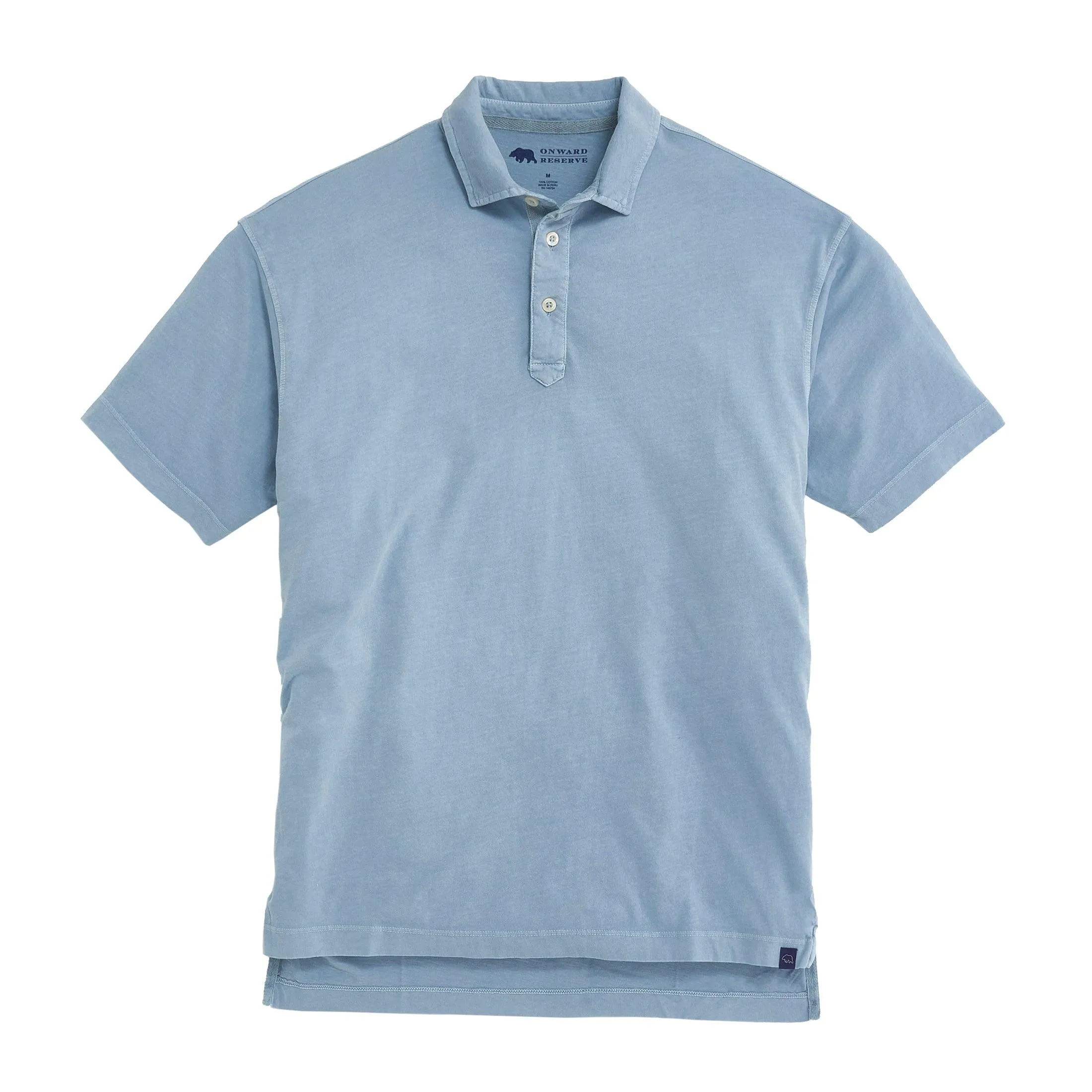 Perry Short Sleeve Polo - Dusty Blue