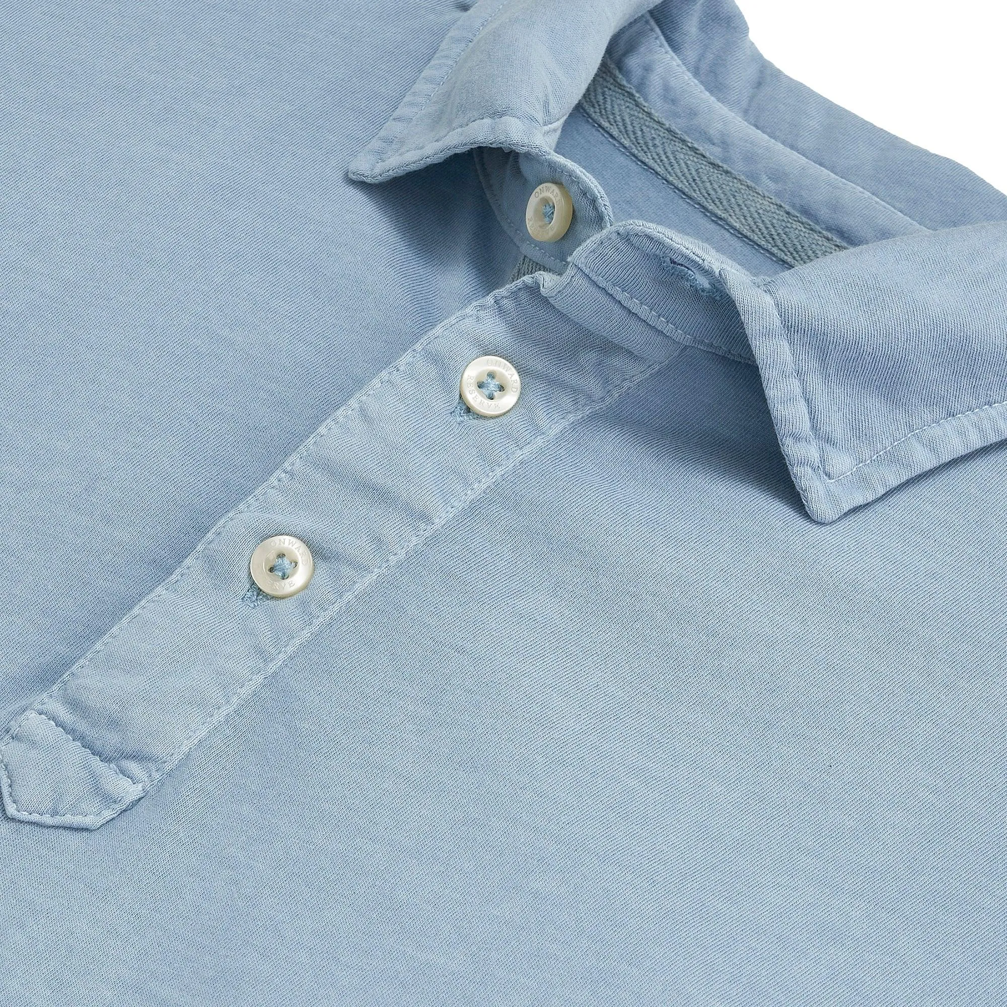 Perry Short Sleeve Polo - Dusty Blue