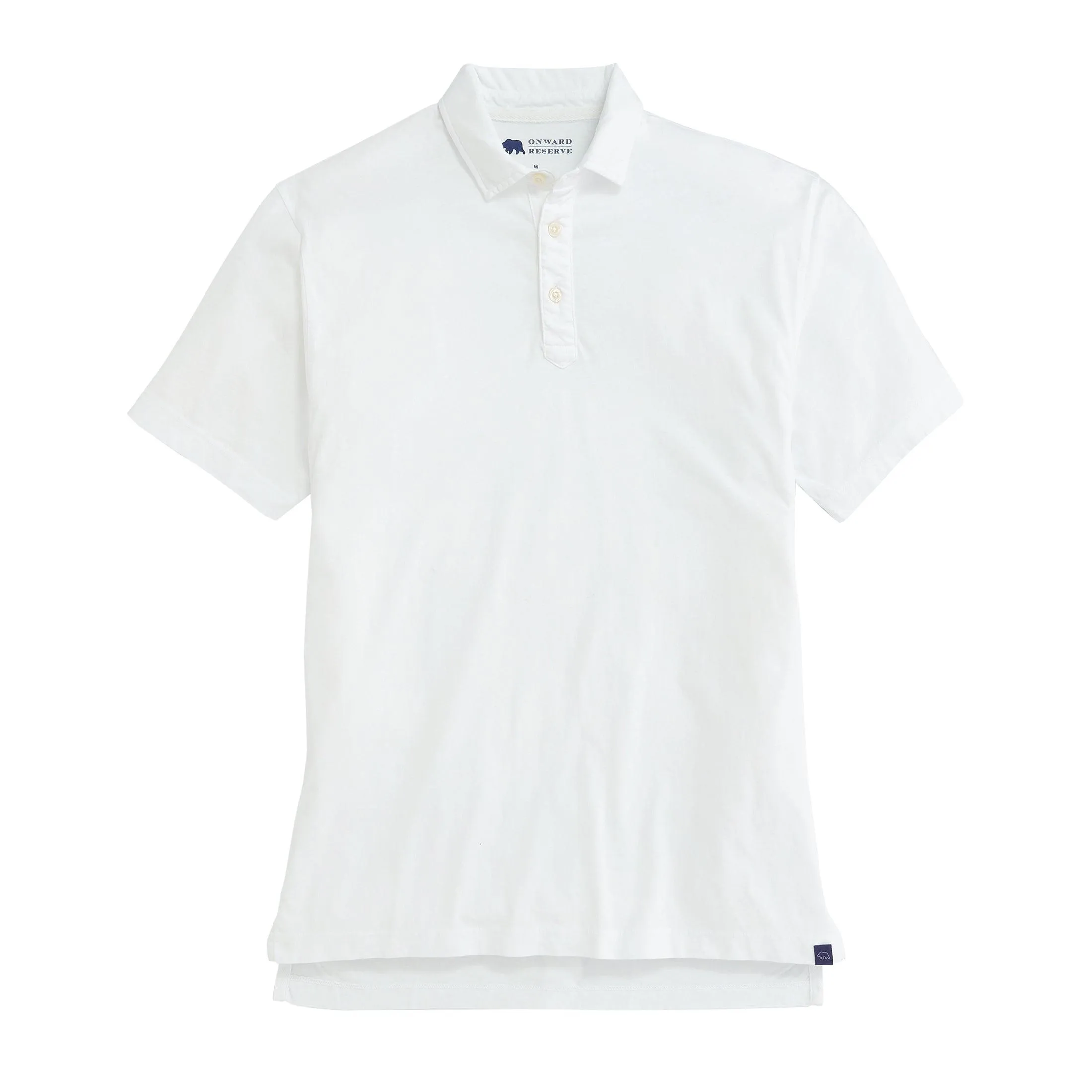 Perry Short Sleeve Polo - White