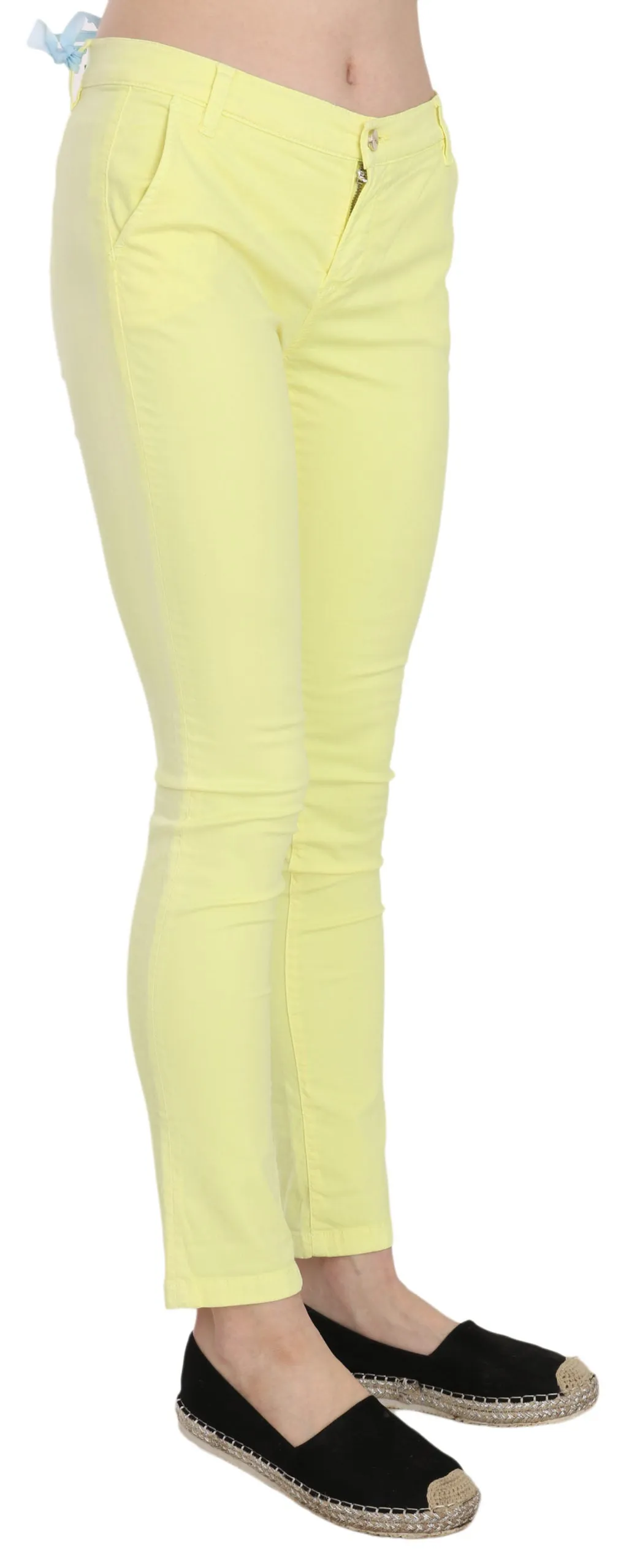 PINKO  Cotton Stretch Low Waist Skinny Casual Trouser Women's Pants