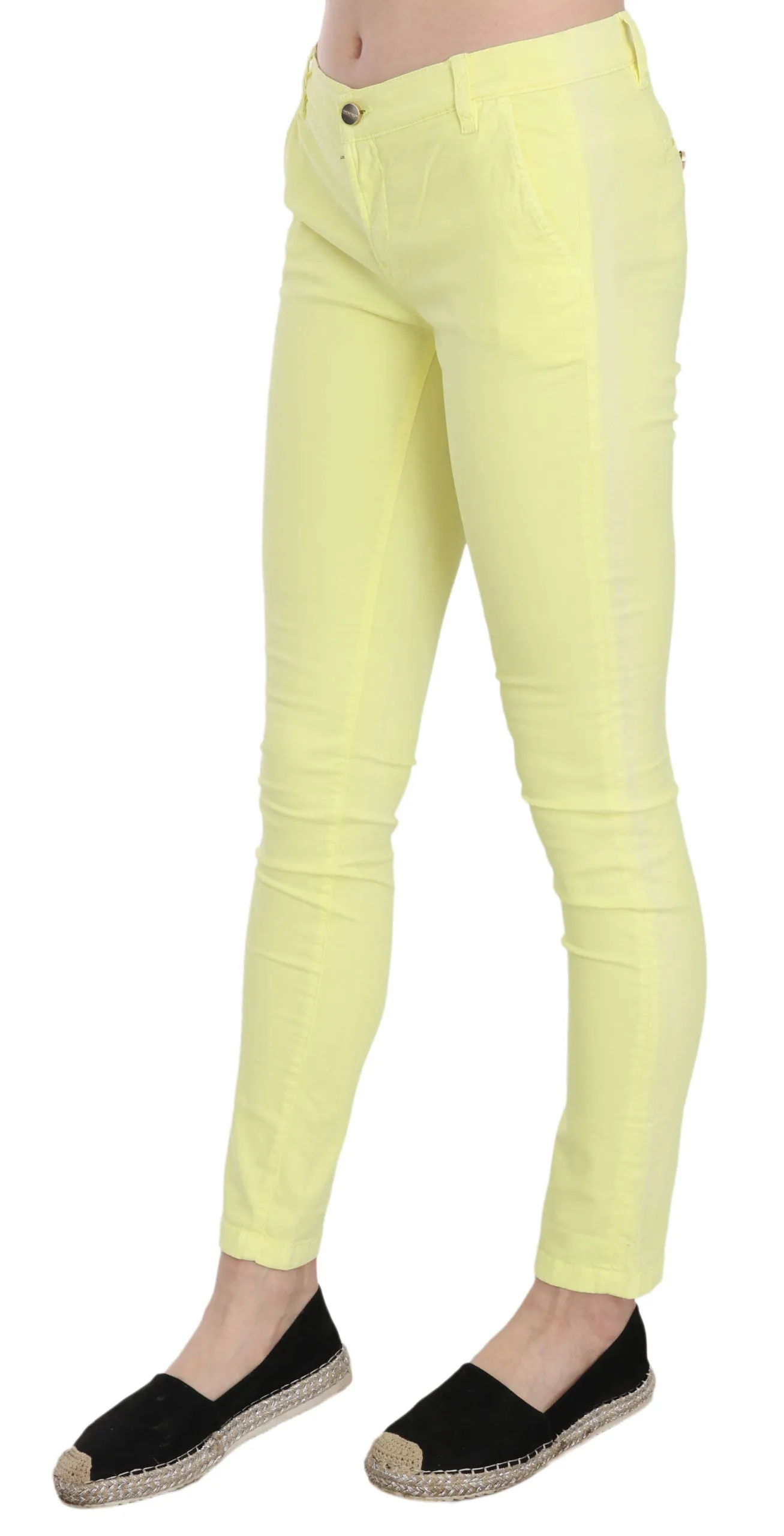 PINKO  Cotton Stretch Low Waist Skinny Casual Trouser Women's Pants