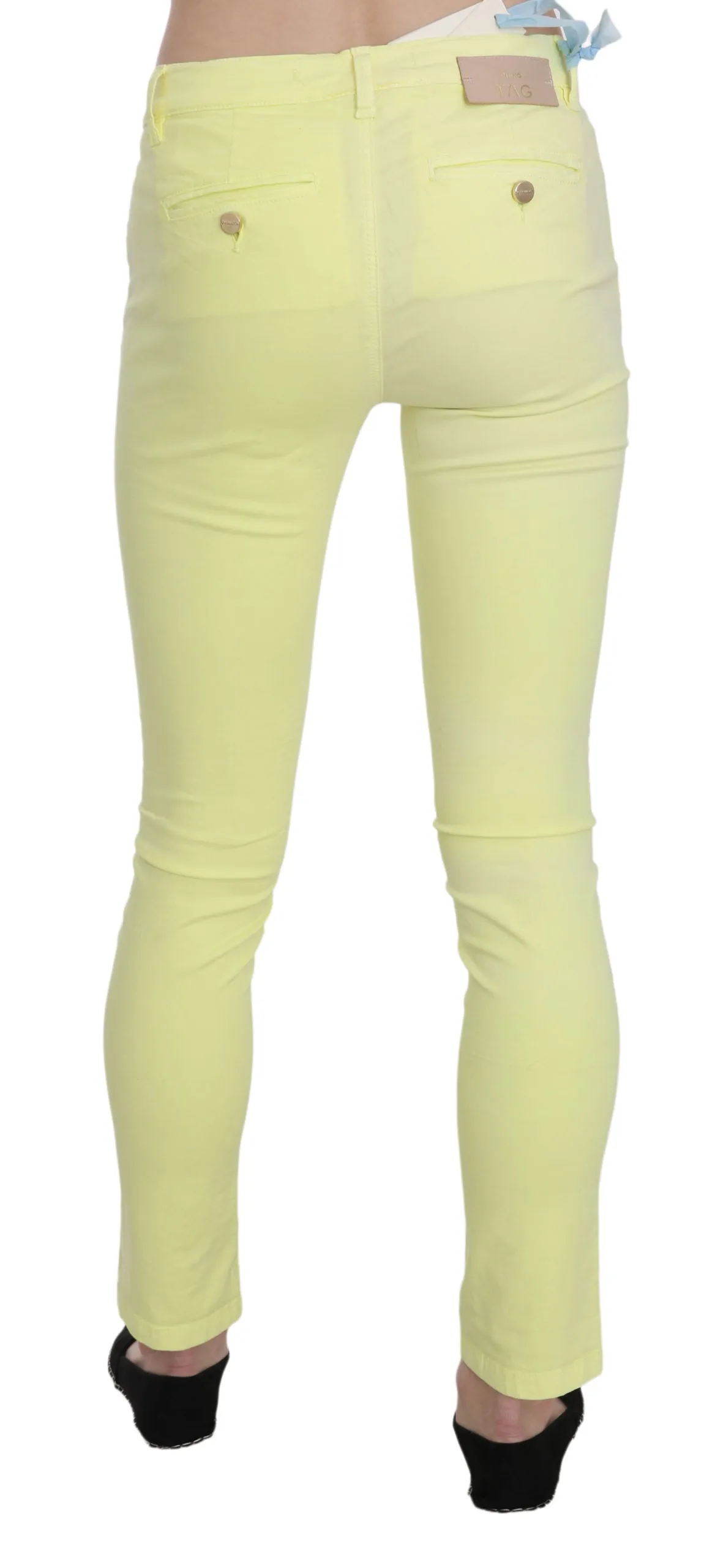 PINKO  Cotton Stretch Low Waist Skinny Casual Trouser Women's Pants