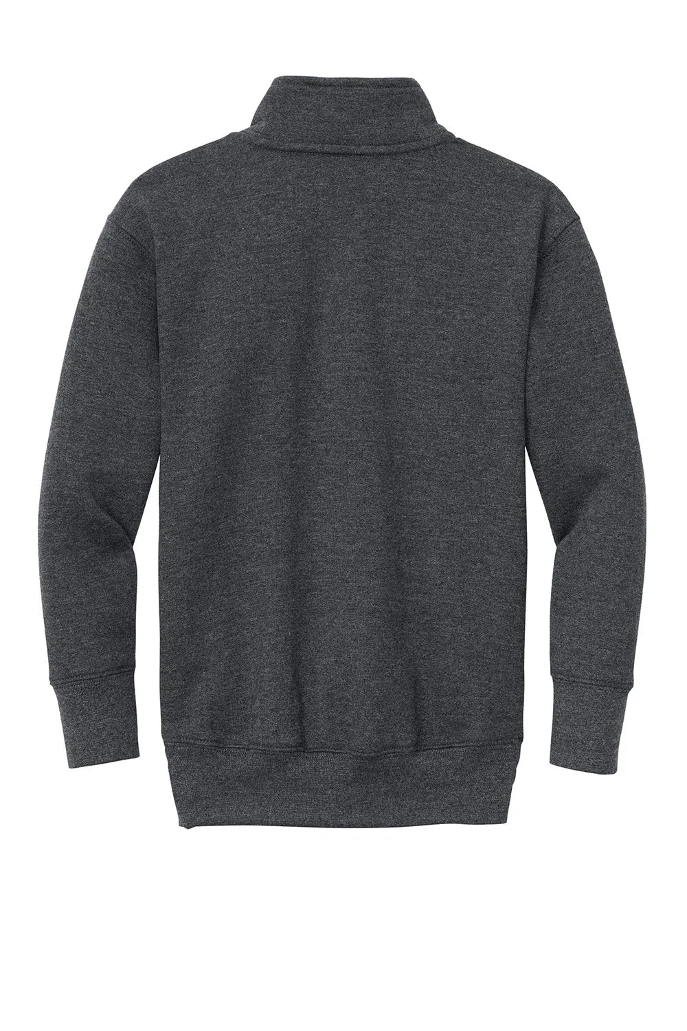 Port & Company Youth Core Fleece 1/4 Zip Sweatshirt - Heather Dark Grey