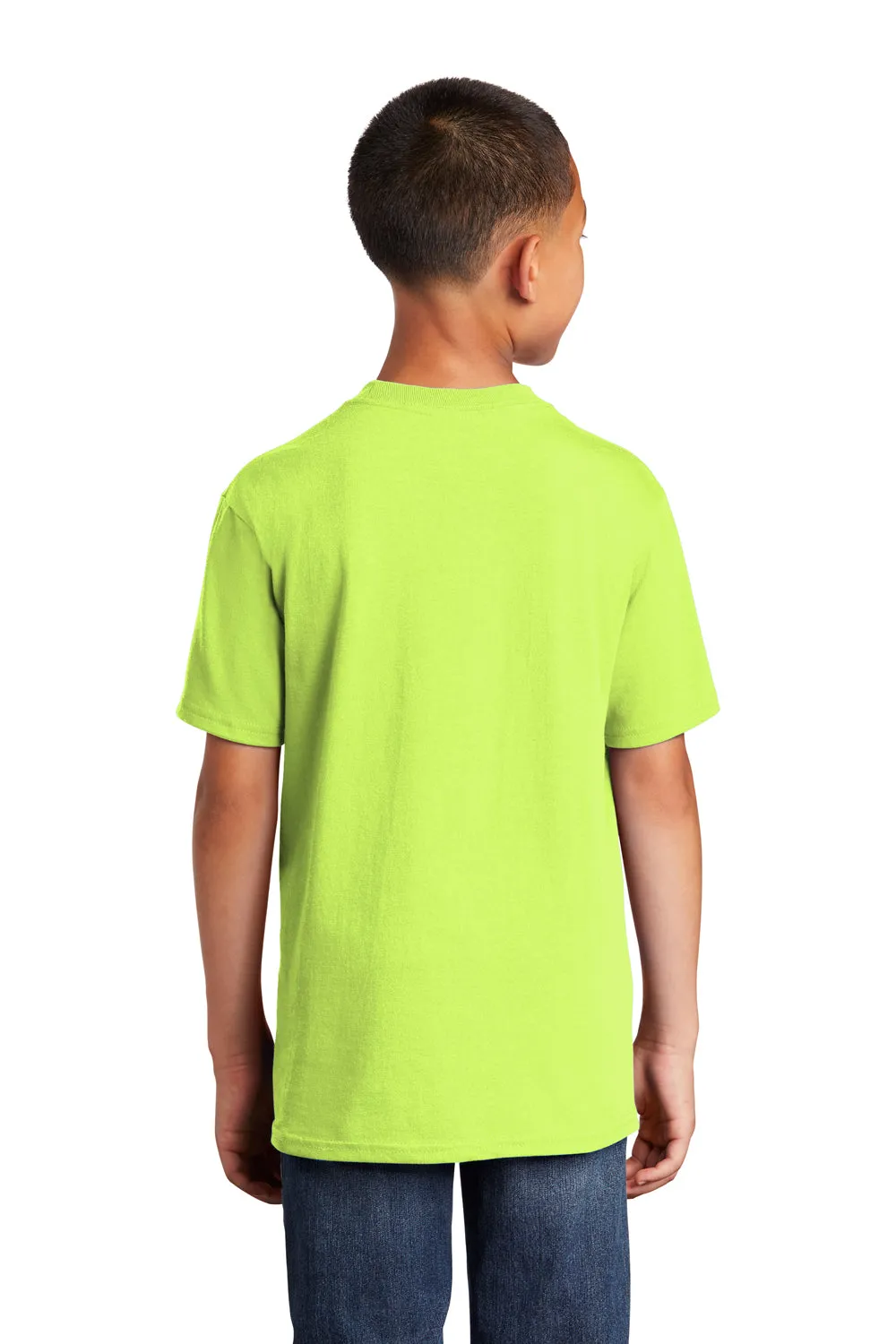 Port & Company Youth Core Short Sleeve Crewneck T-Shirt - Neon Yellow