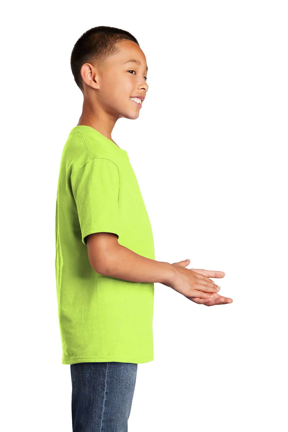 Port & Company Youth Core Short Sleeve Crewneck T-Shirt - Neon Yellow