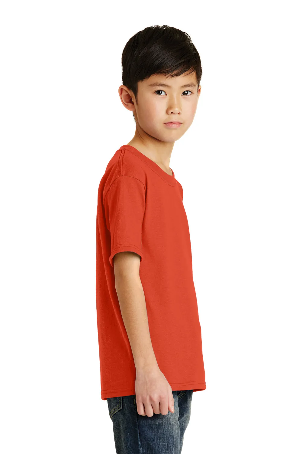 Port & Company Youth Core Short Sleeve Crewneck T-Shirt - Orange