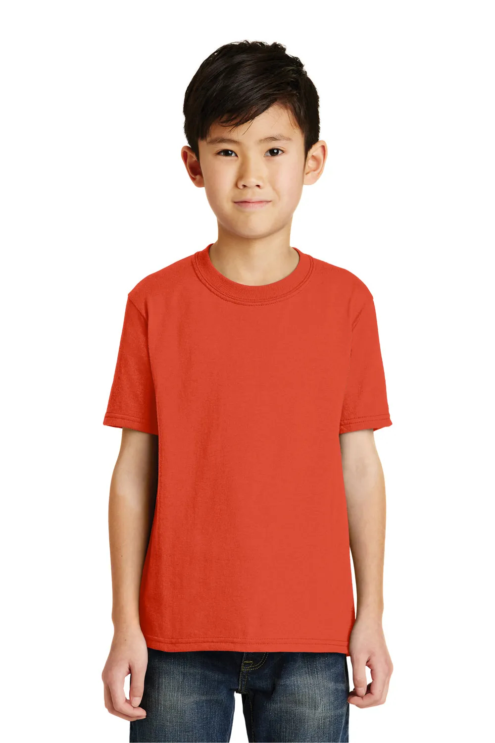 Port & Company Youth Core Short Sleeve Crewneck T-Shirt - Orange