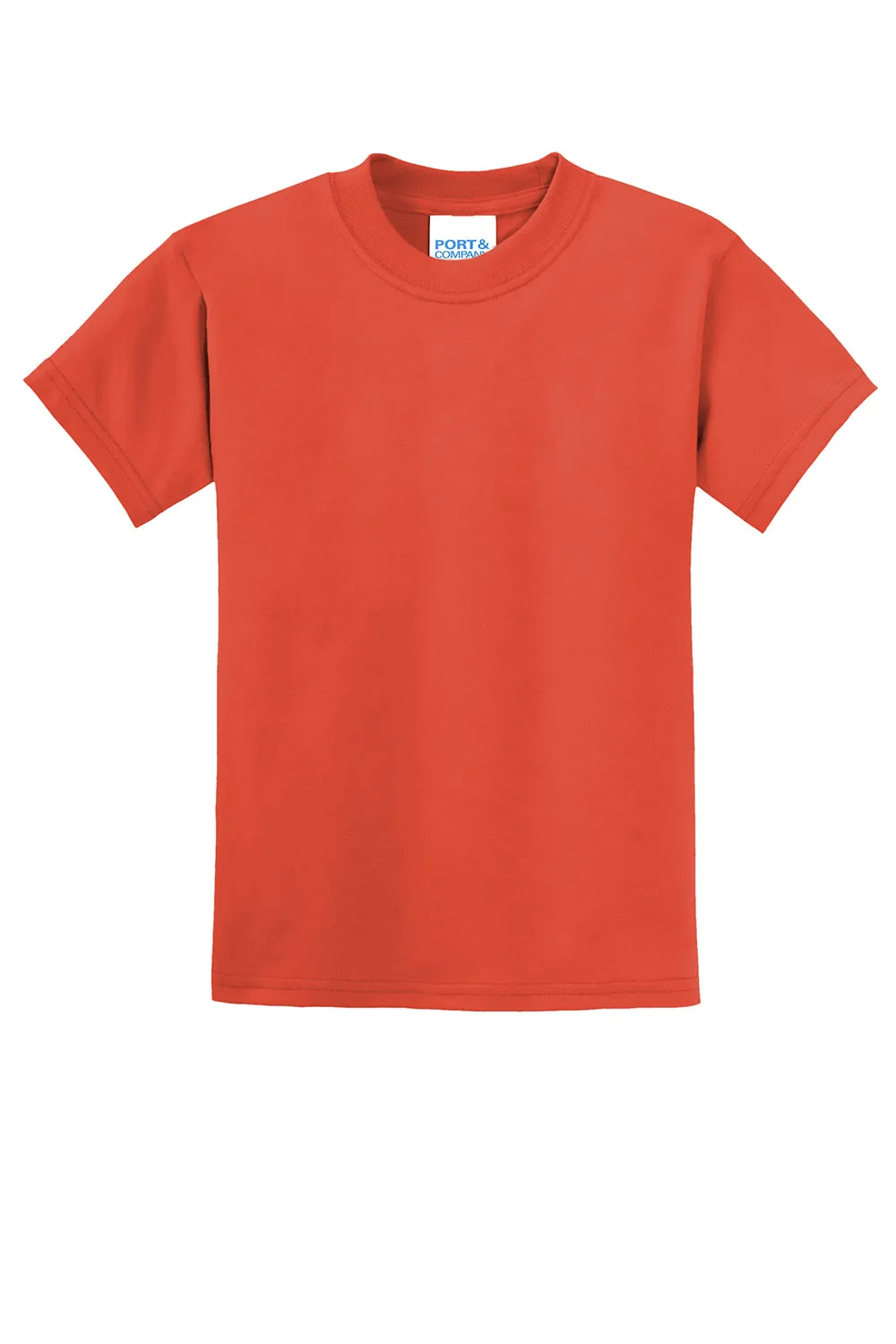 Port & Company Youth Core Short Sleeve Crewneck T-Shirt - Orange