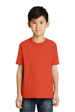 Port & Company Youth Core Short Sleeve Crewneck T-Shirt - Orange