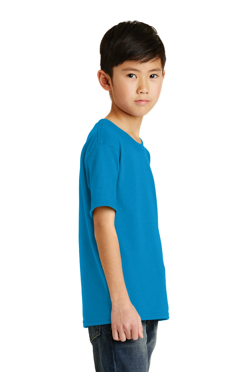 Port & Company Youth Core Short Sleeve Crewneck T-Shirt - Sapphire Blue