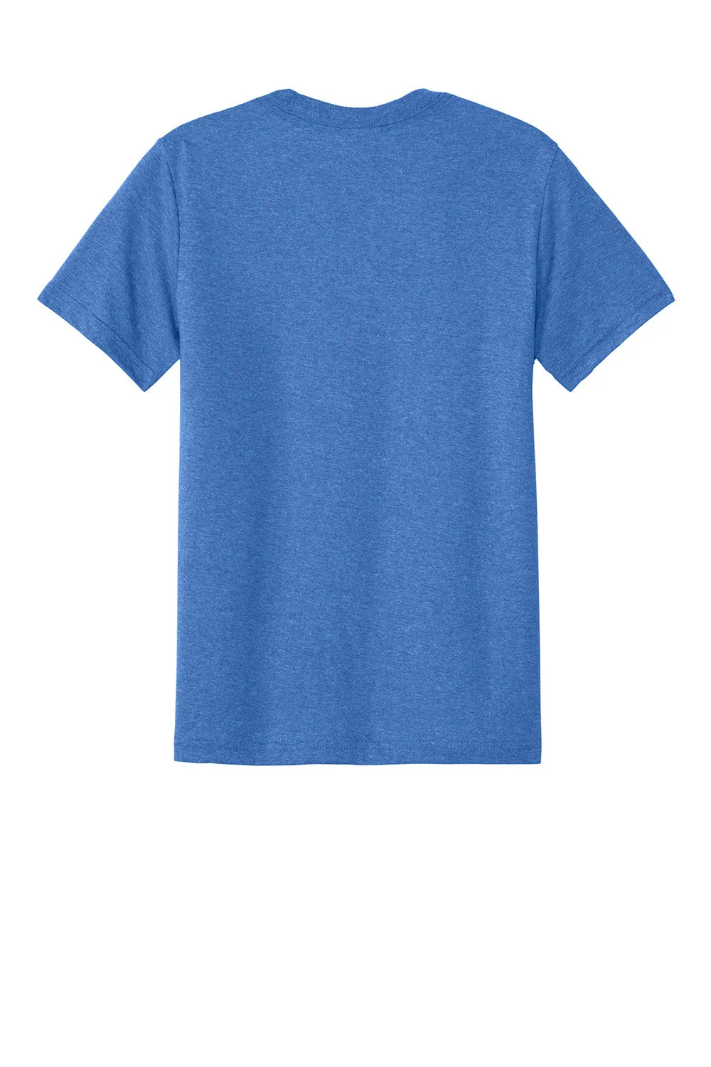 Port & Company Youth CVC Short Sleeve Crewneck T-Shirt - Heather Royal Blue