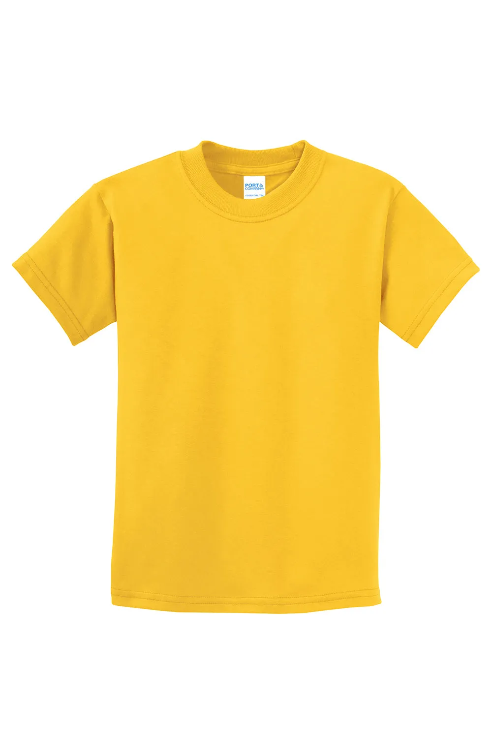 Port & Company Youth Essential Short Sleeve Crewneck T-Shirt - Lemon Yellow