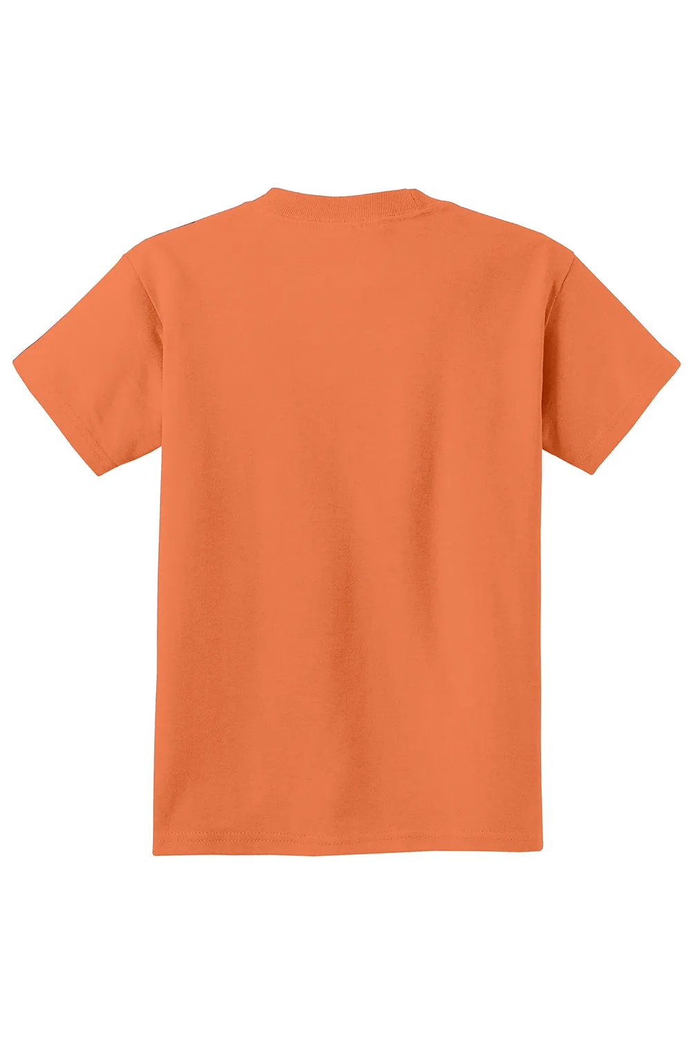 Port & Company Youth Essential Short Sleeve Crewneck T-Shirt - Orange Sherbet