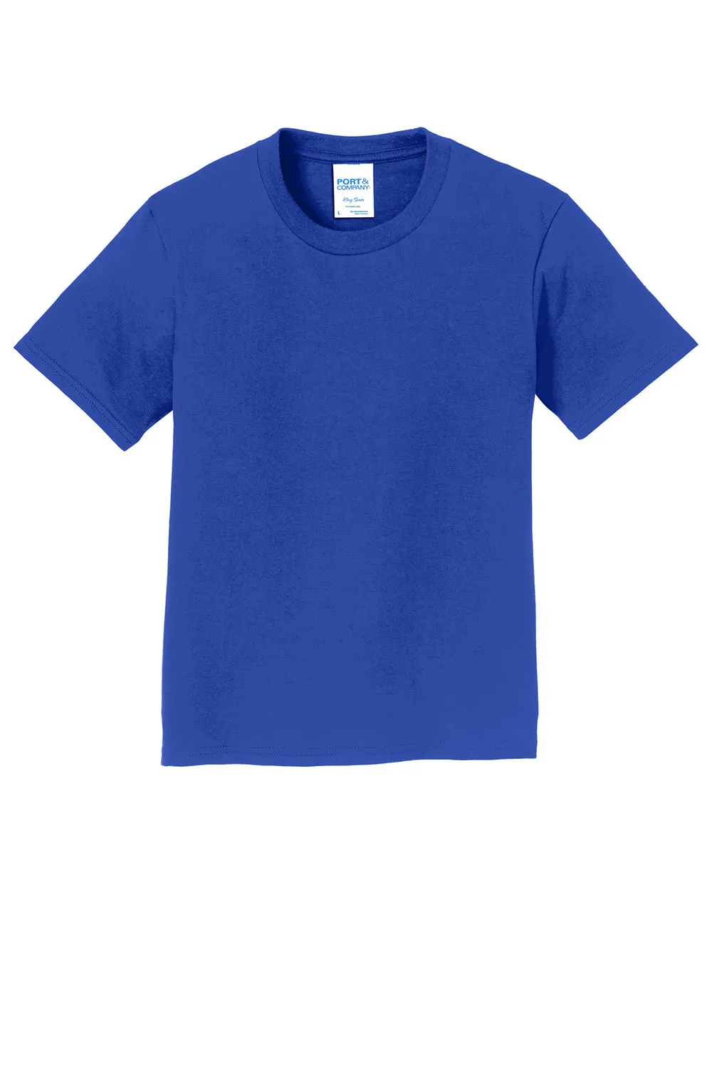 Port & Company Youth Fan Favorite Short Sleeve Crewneck T-Shirt - True Royal Blue