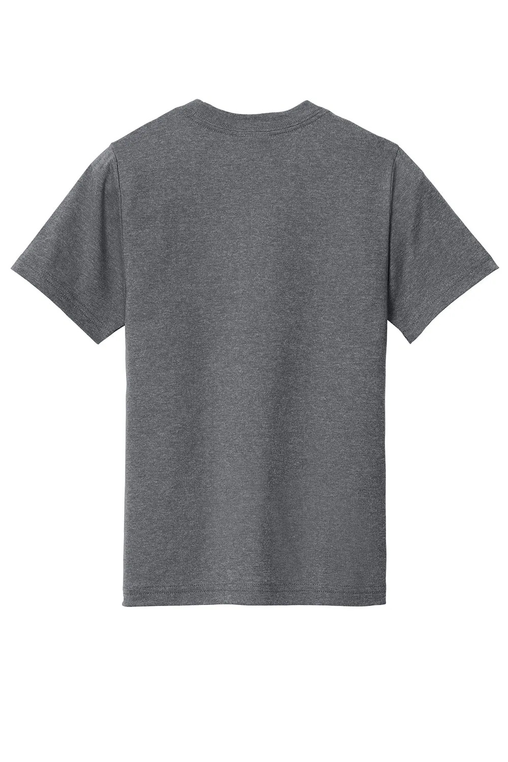 Port & Company Youth Short Sleeve Crewneck T-Shirt - Heather Graphite Grey