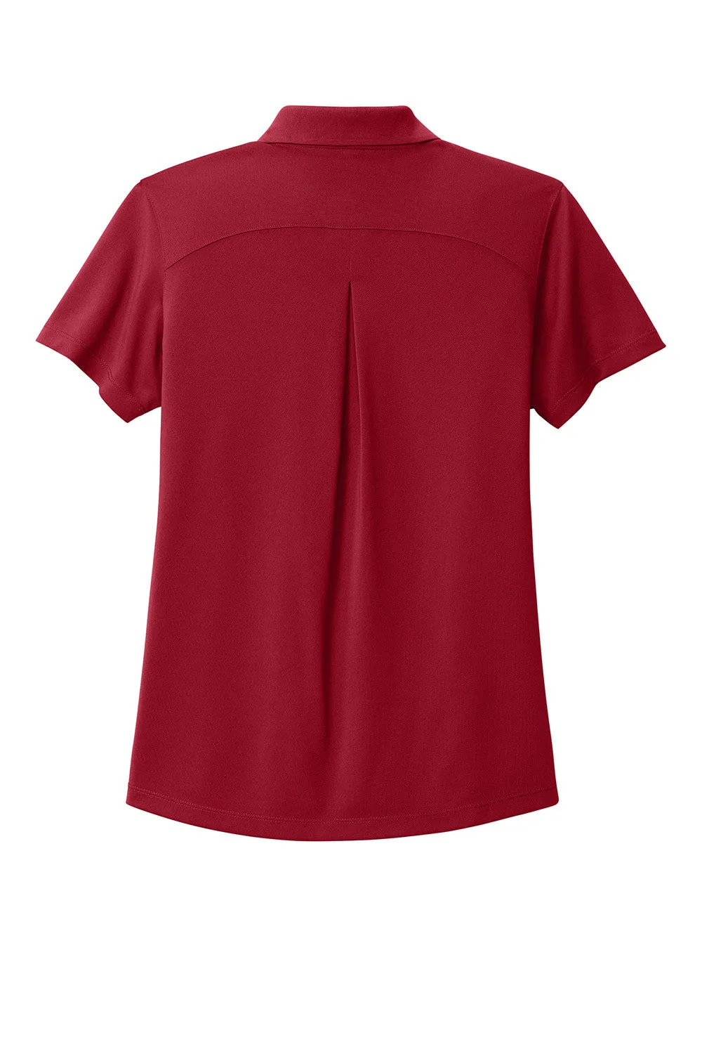 Port Authority Womens Wearever Moisture Wicking Pique Short Sleeve Polo Shirt - Rich Red