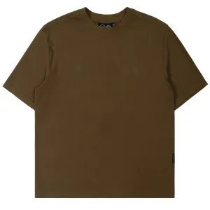 Purple Mountain Observatory Tonal Logo S/S Tee Khaki