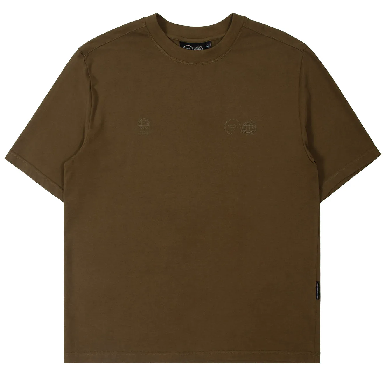 Purple Mountain Observatory Tonal Logo S/S Tee Khaki