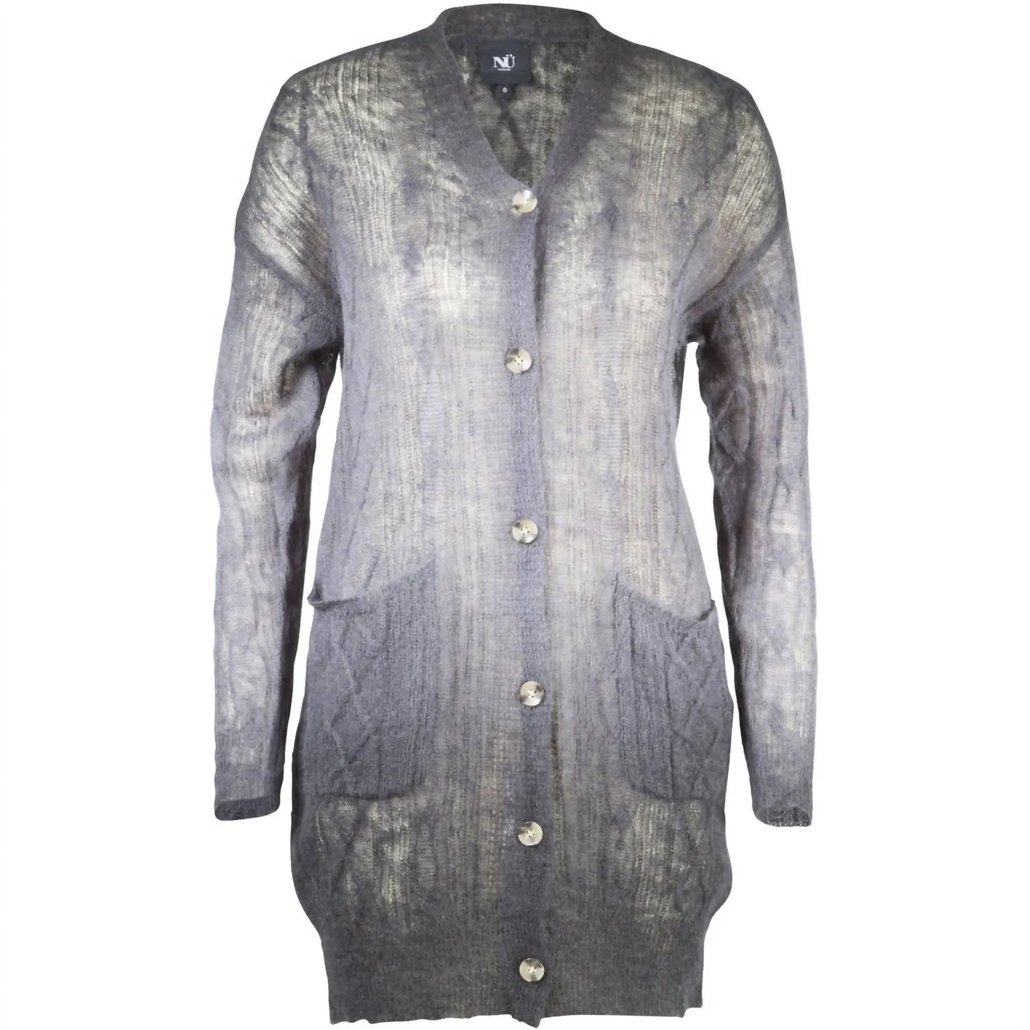 Raida Cardigan Knit In Black Mix