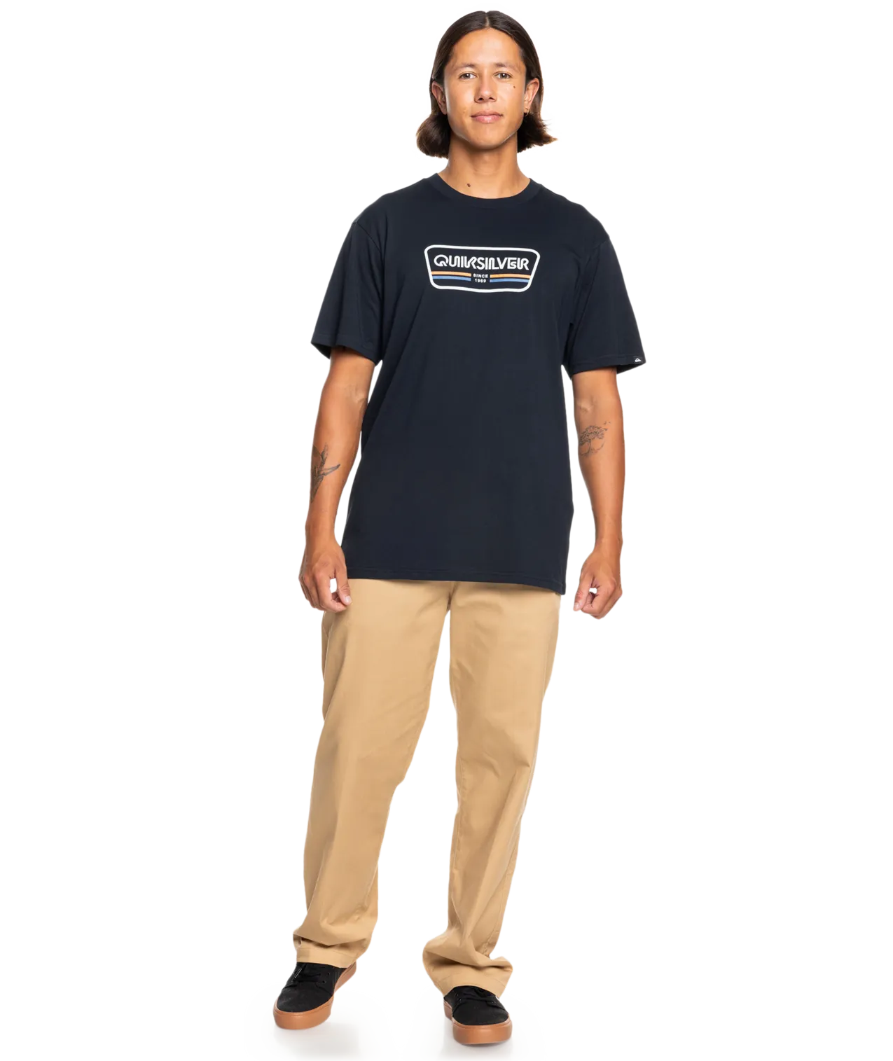Range Life Front T-Shirt in Black