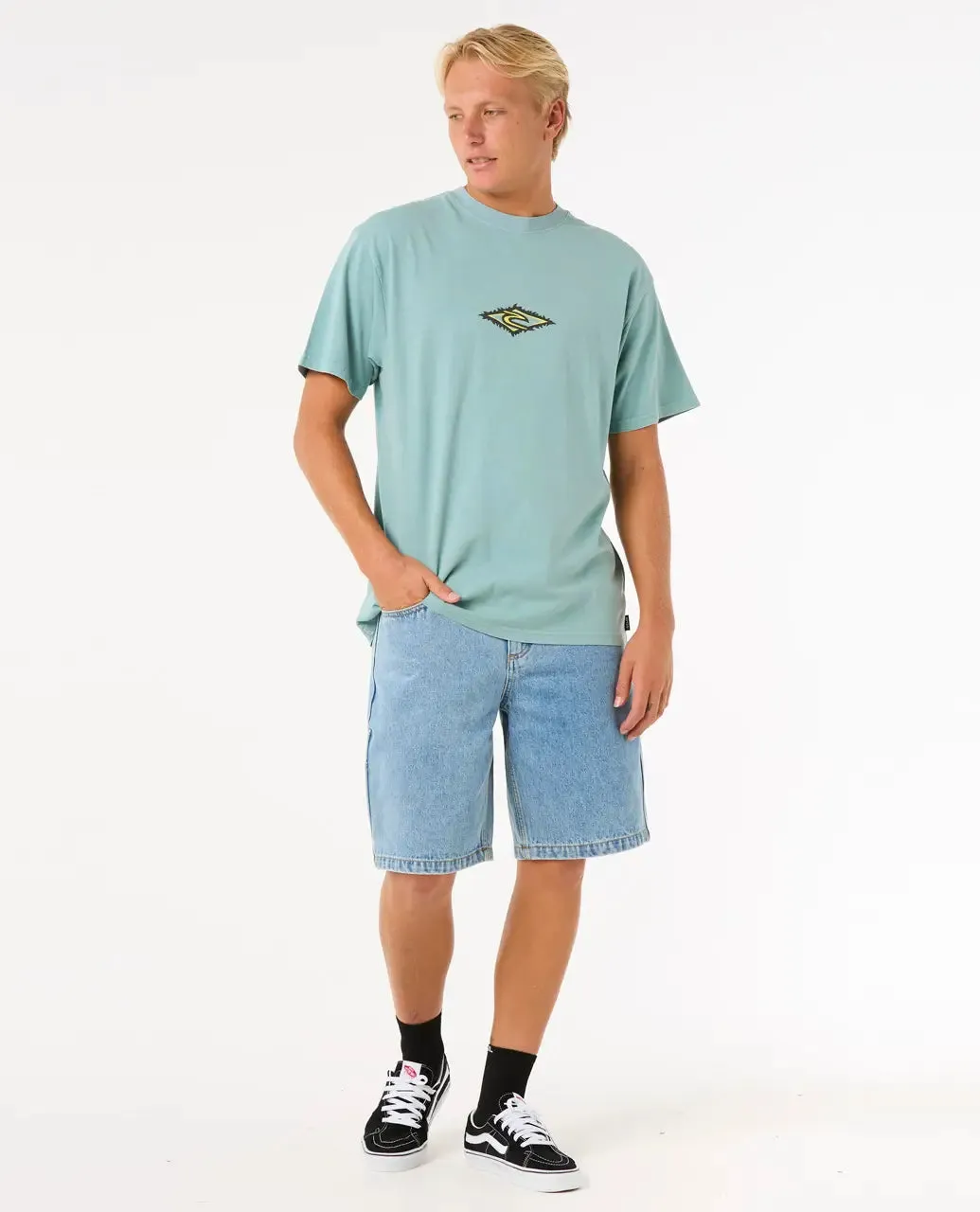 Raw Energy Sloth T-Shirt in Blue Lagoon