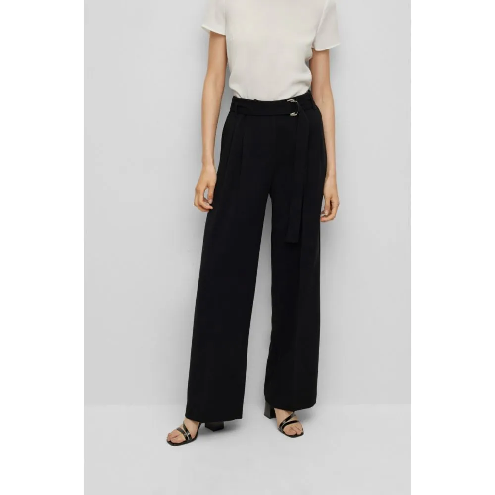 Regular-fit blazer in crease-resistant crepe