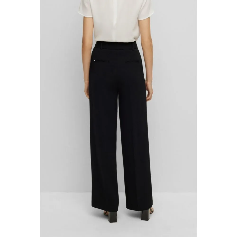 Regular-fit blazer in crease-resistant crepe