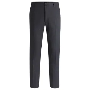 Regular-fit trousers in micro-patterned stretch cotton