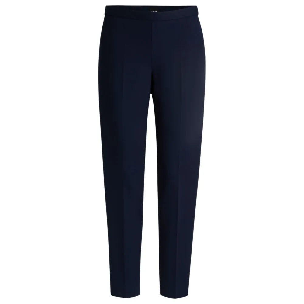 Regular-fit trousers with front crease