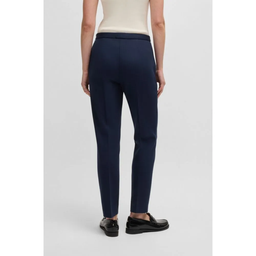 Regular-fit trousers with front crease