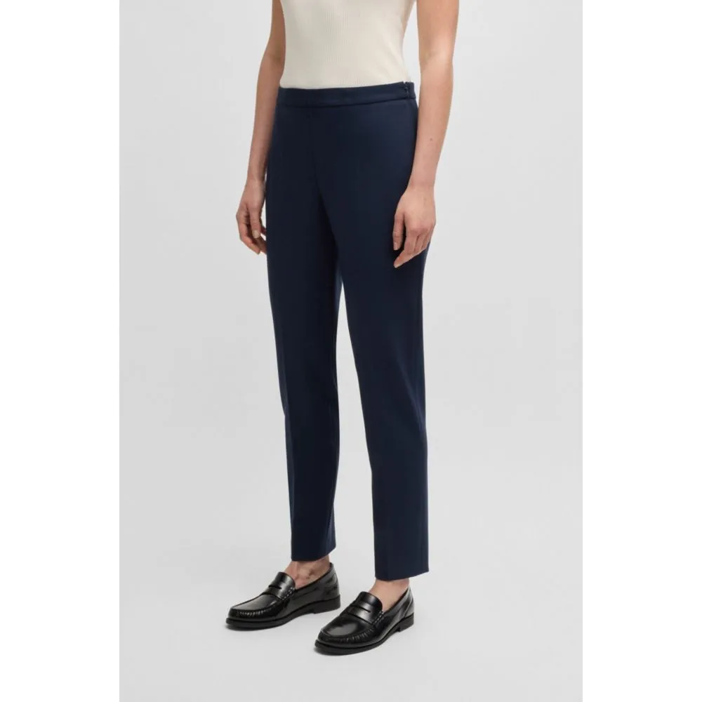 Regular-fit trousers with front crease