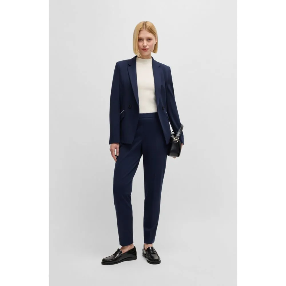 Regular-fit trousers with front crease