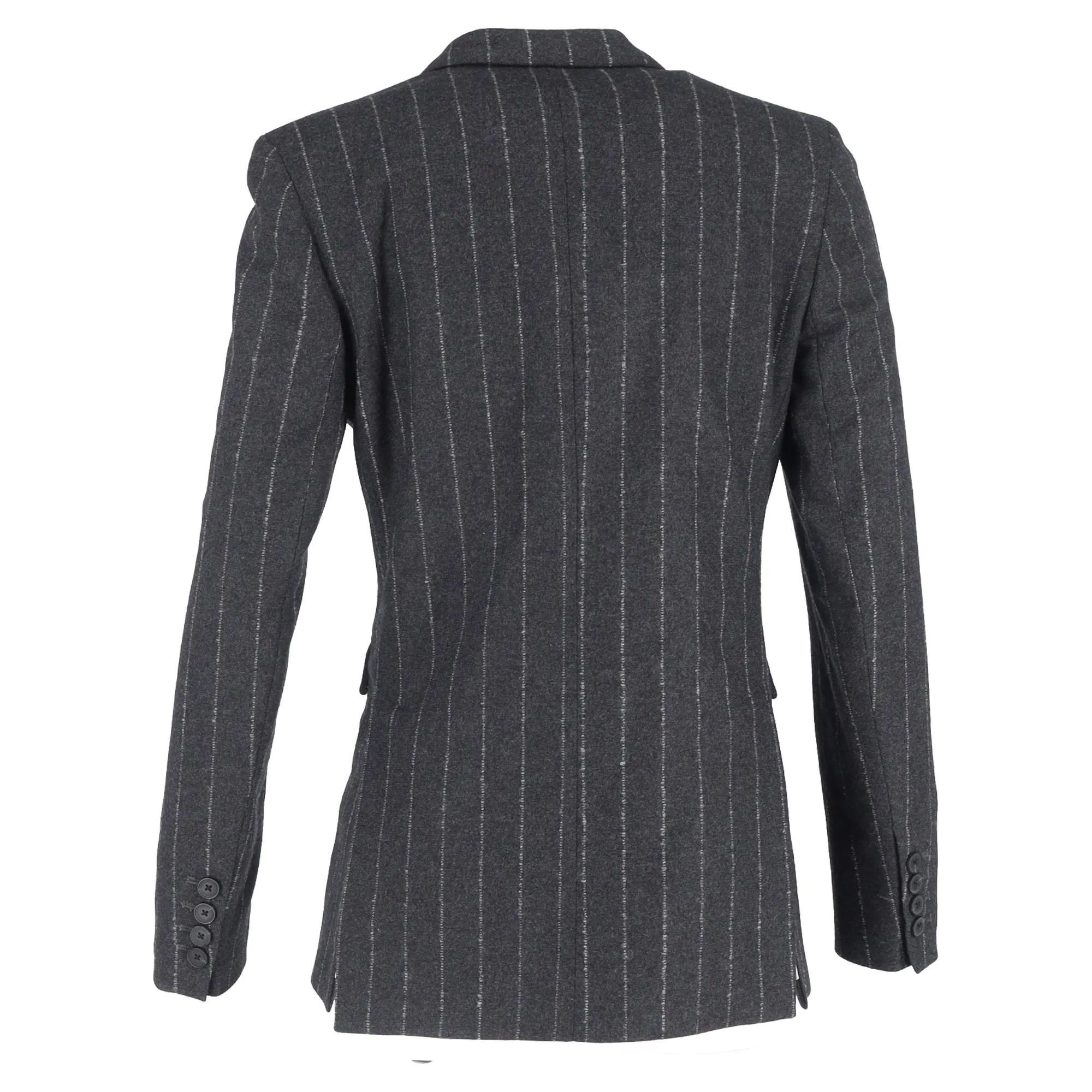 Remain by Birger Christensen Katalin Double-Breasted Blazer in Grey Wool