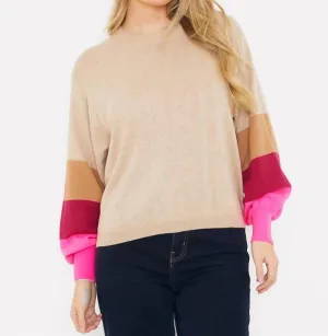 Reverse Star Knit Sweater In Cream
