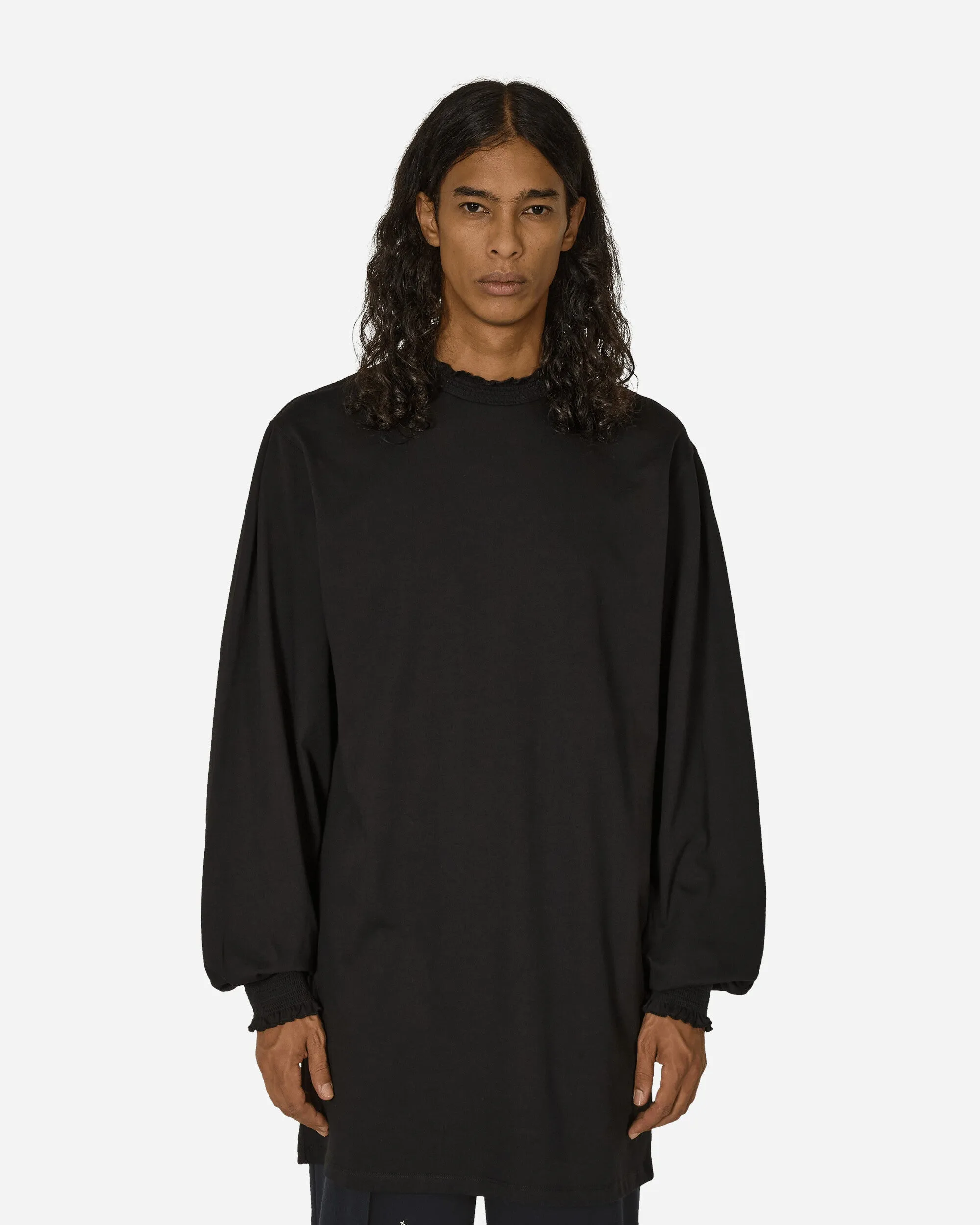 Ruffle Longsleeve Dress Black