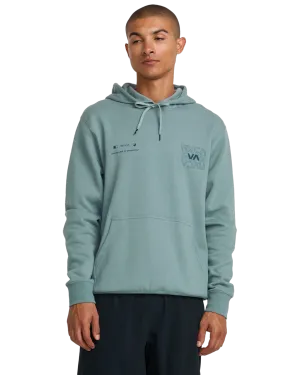 RVCA Pin Flip Hoodie in Lead